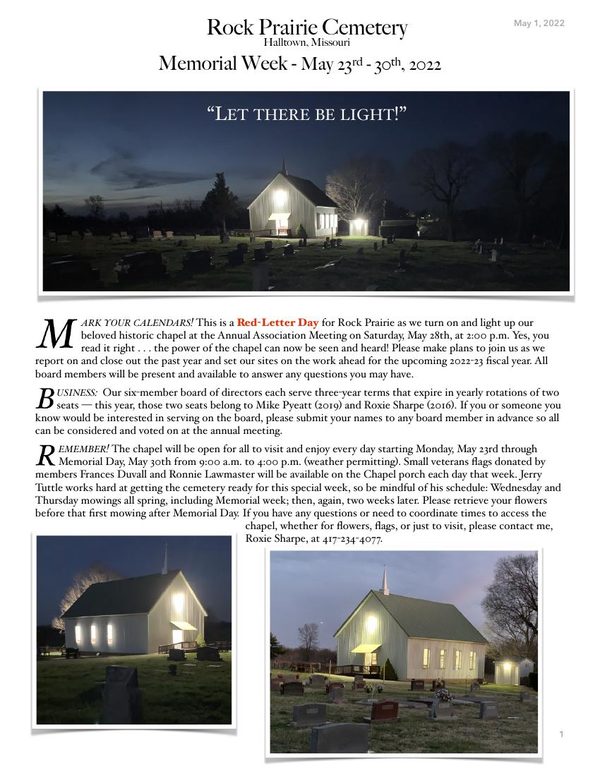 2022 Newsletter cover