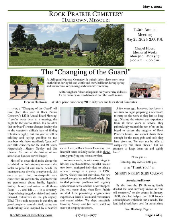 2024 Newsletter cover